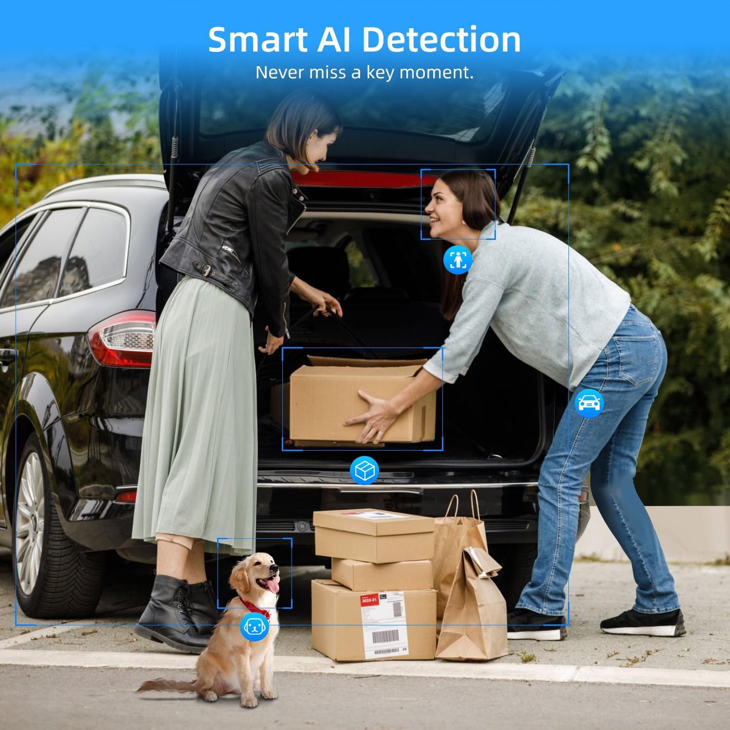 5G Security Camera Outdoor Wireless WiFi, 5G Solar Security Camera