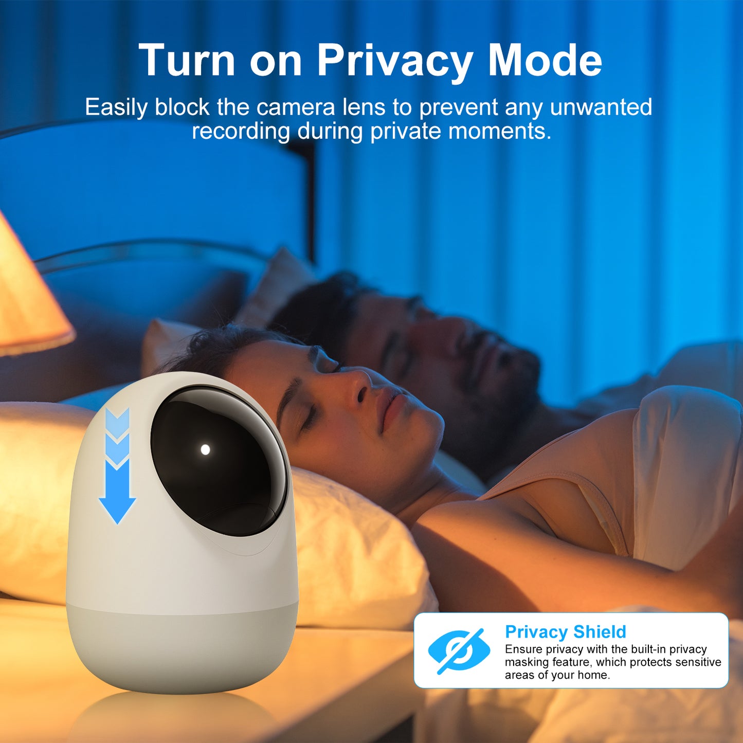 2K Indoor Security Camera with 5G & 2.4G WiFi