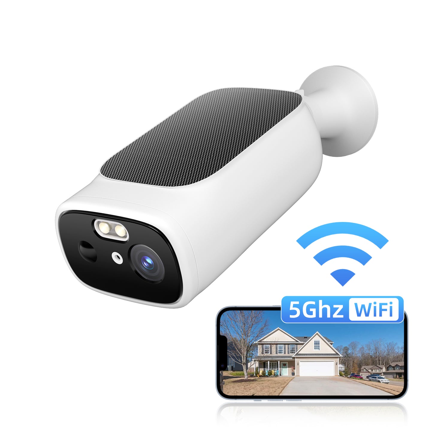 5G Security Camera Outdoor Wireless WiFi, 5G Solar Security Camera