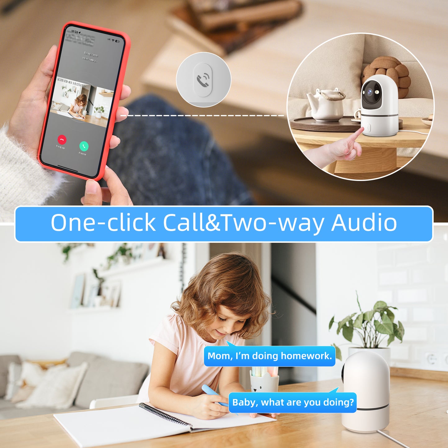 2K Indoor Security Camera M18