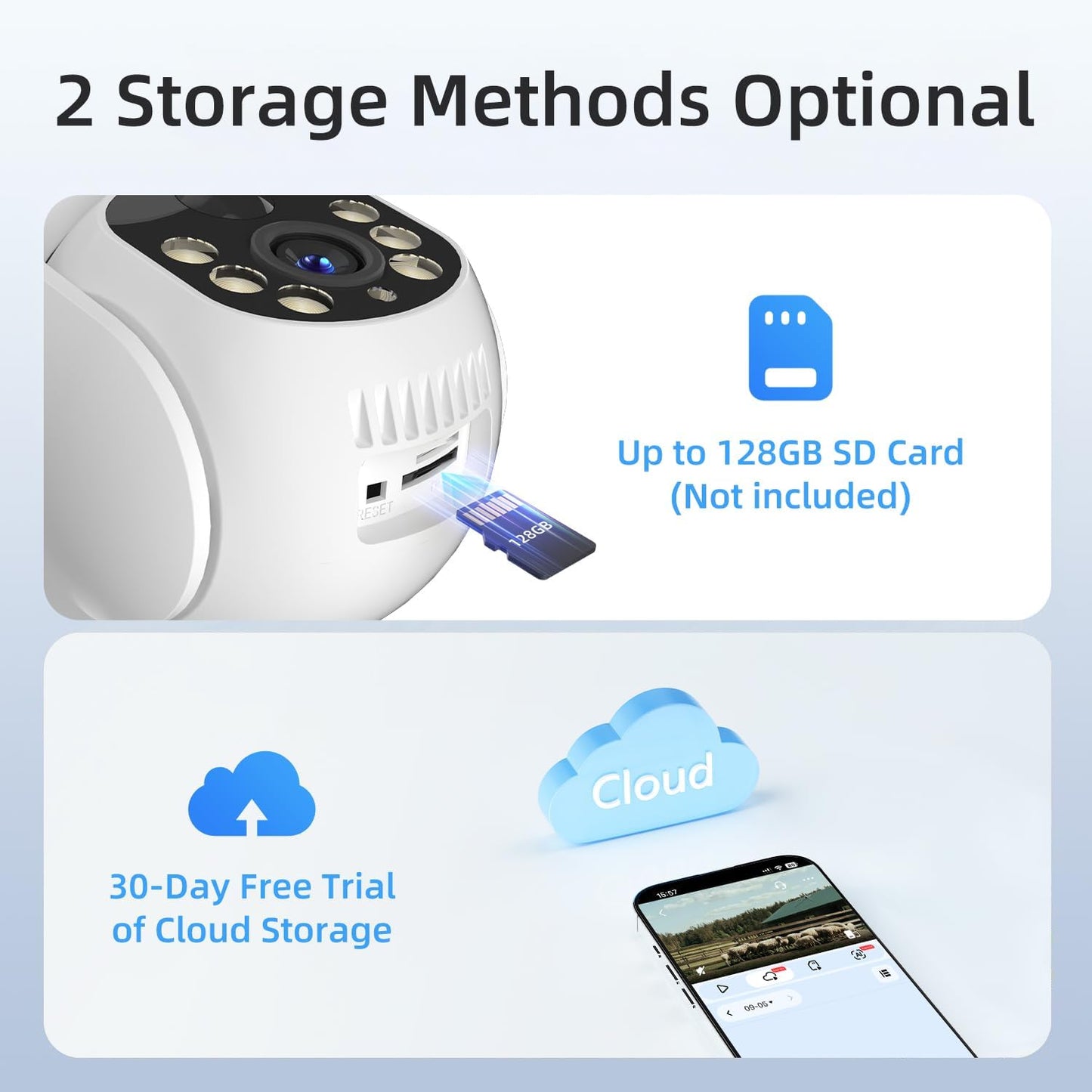 4G LTE Cellular Security Camera, No WiFi Solar Powered Security Camera