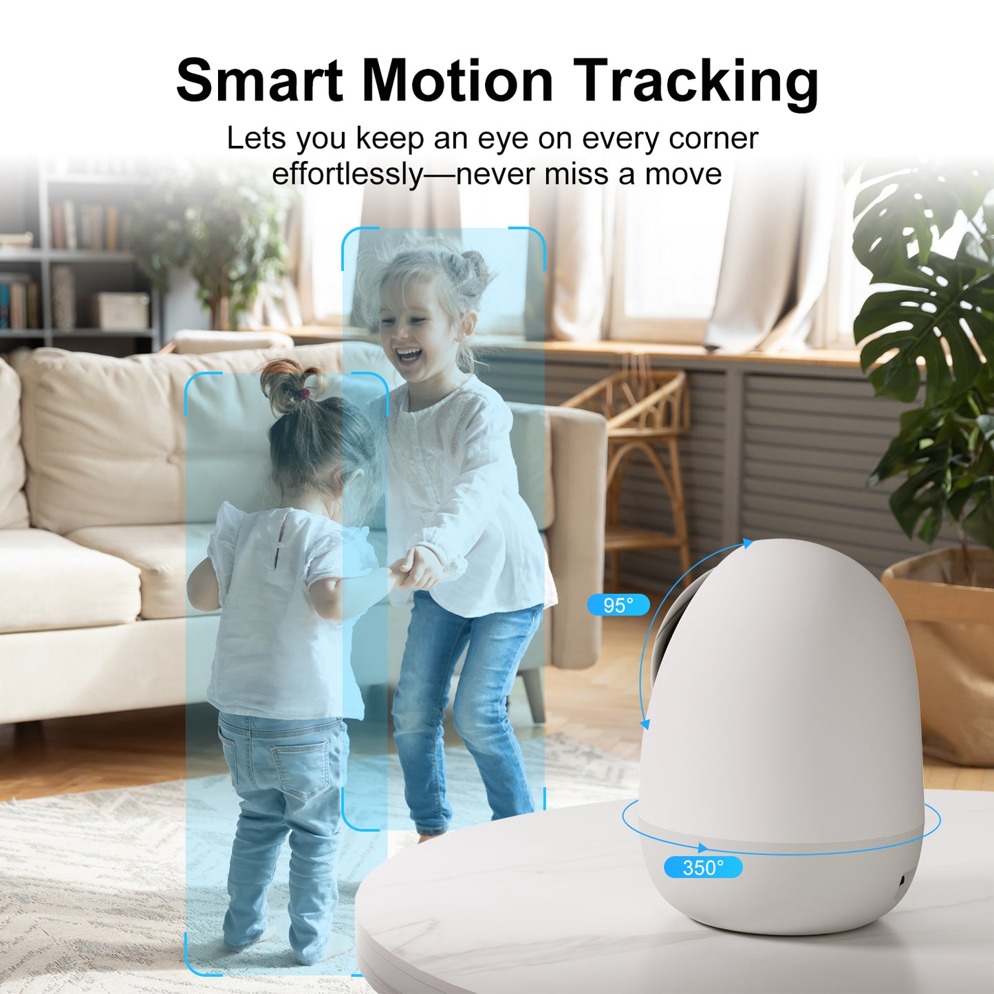 2K Indoor Security Camera with 5G & 2.4G WiFi