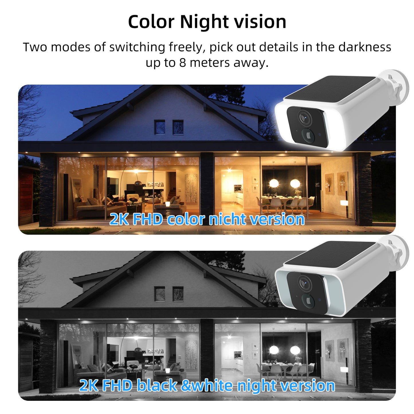 Solar-powered wireless security camera-V3